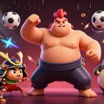 Experience thrilling betting action with OK365's vibrant casino scene showcasing unique characters and sports elements.