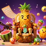Win big at new88 with a vibrant 3D casino scene featuring lively characters and exciting lottery elements.