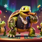 Engage with mm88 through an exciting 3D casino scene featuring characters and dynamic game elements.