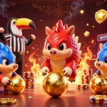 Experience the thrill of winning with 88m, where pangolins compete in a vibrant casino-themed game.