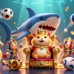 Experience the thrilling world of 8XBET as a fierce hamster king presides over sports-themed royalty.