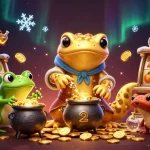 Spin to win with rokok88 in an enchanting 3D fantasy casino filled with vibrant slot reels and gold!