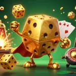 Experience excitement with taixiumd5a as golden dice juggle and the jackpot bursts in this 3D casino illustration.