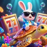Spin the reels with TK11's exciting casino games in a vibrant underwater adventure illustration.