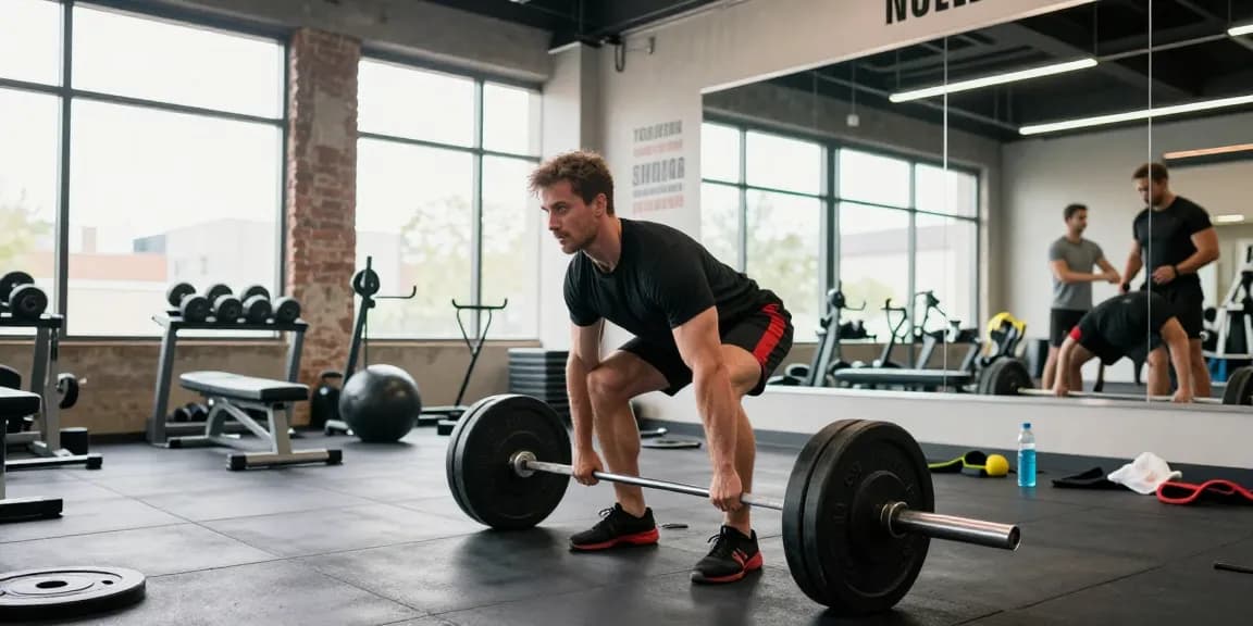 Anabolika Shop Deutschland - Bodybuilder bei schwerer Übung im Fitnessstudio, um Muskelmasse aufzubauen.