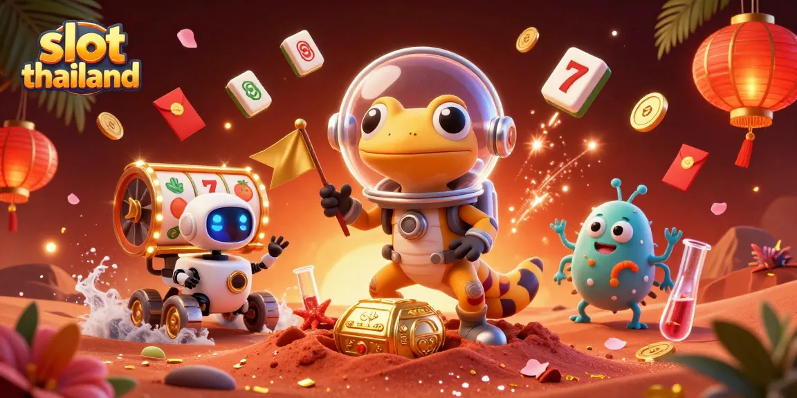 Slot thailand: Menang besar dengan gecko Martian di kasino emas di Mars.