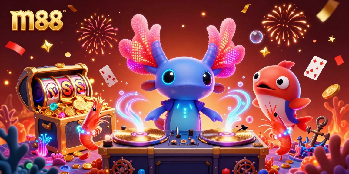 Experience the excitement of m88 casino with vibrant characters and dazzling game elements.