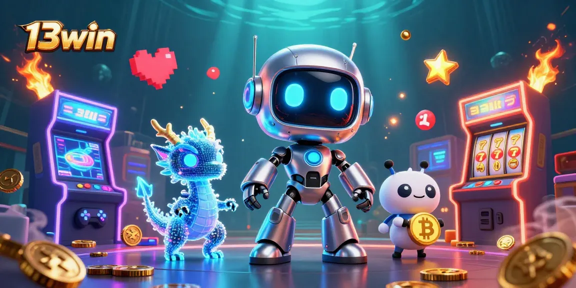 Experience thrilling gameplay with 13win's vibrant casino environment and engaging characters