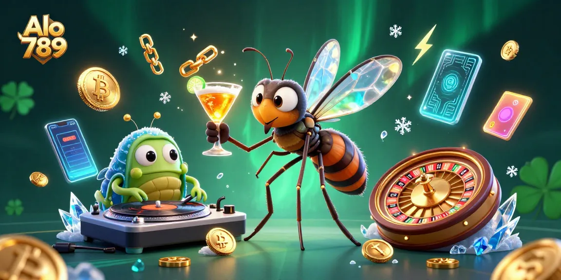 Alo 789 reveals exciting live bets in a vibrant 3D casino scene filled with crypto elements