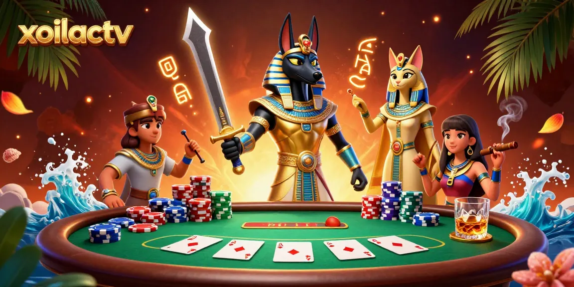Experience thrilling play with xoilactv’s vibrant poker scene featuring Egyptian warriors.