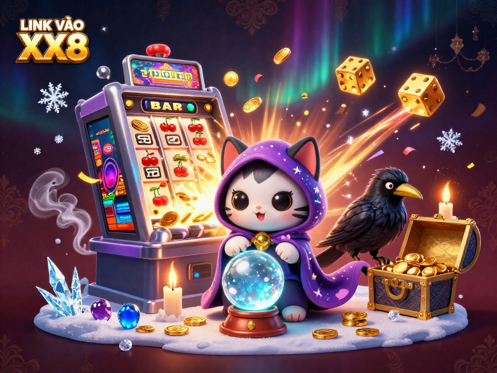 Engage in thrilling gaming experiences with LINK VÀO XX8 at a vibrant casino scene.