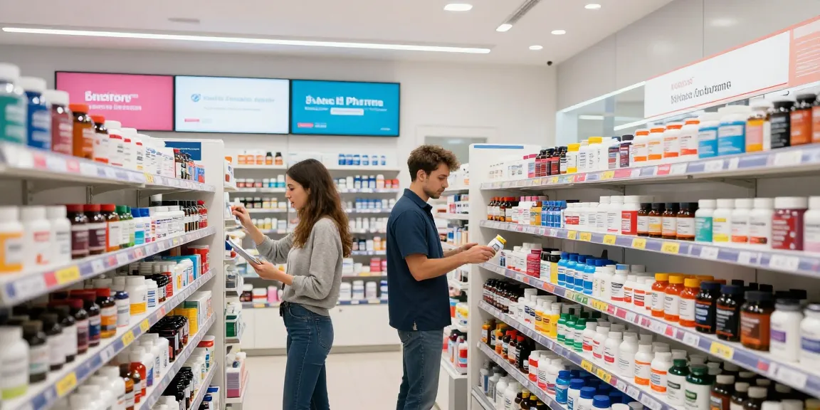 Faszinierendes Einkaufserlebnis im Medi Pharma Shop mit Gesundheitspräparaten und Steroiden.