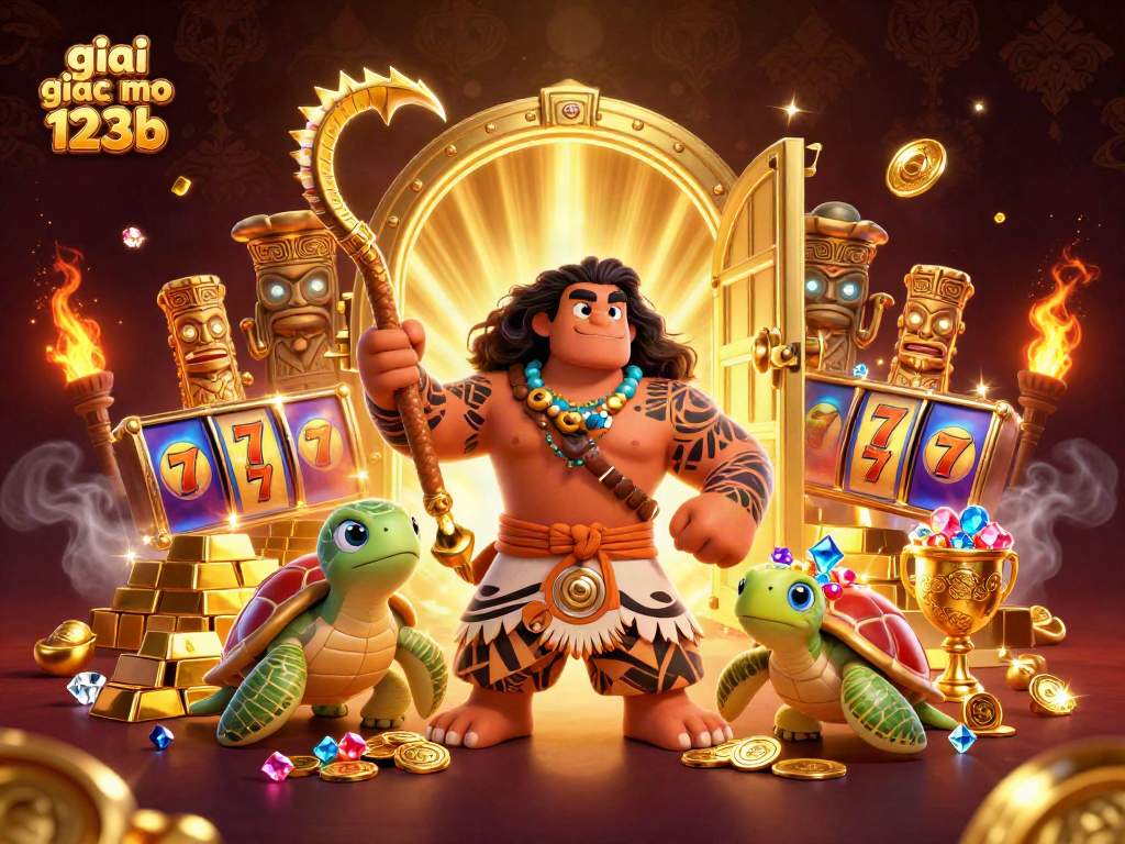 Experience the excitement of giai ma giac mo 123b with dynamic slot reels and vibrant casino elements.