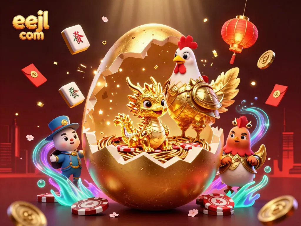 Engage with exciting gameplay at eejl com featuring a golden dragon on poker chips.