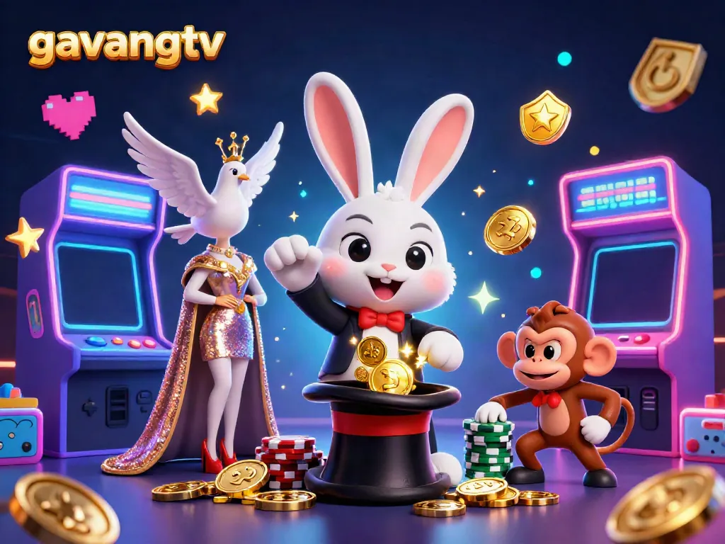 Experience the magic of gavangtv with vibrant casino games and characters in action.