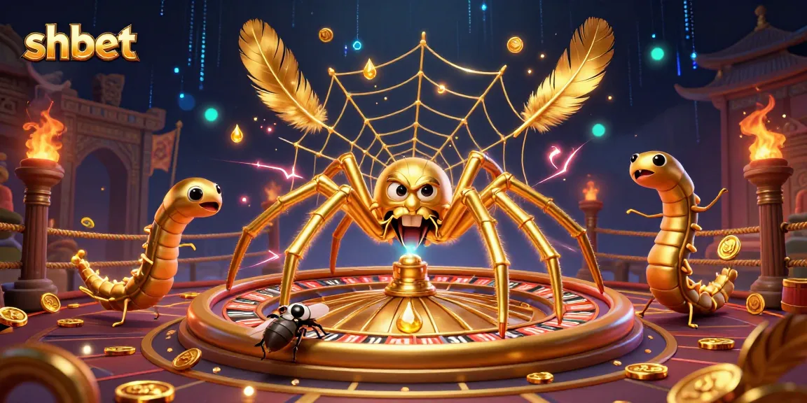 Bet on shbet and enjoy a thrilling casino experience with detailed golden spider and roulette!
