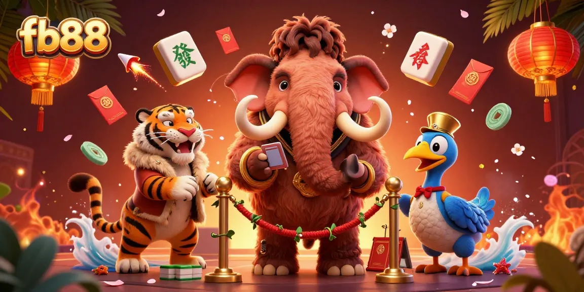Experience thrilling gaming moments at fb88 with a vibrant, cartoon-style casino environment featuring lively characters.