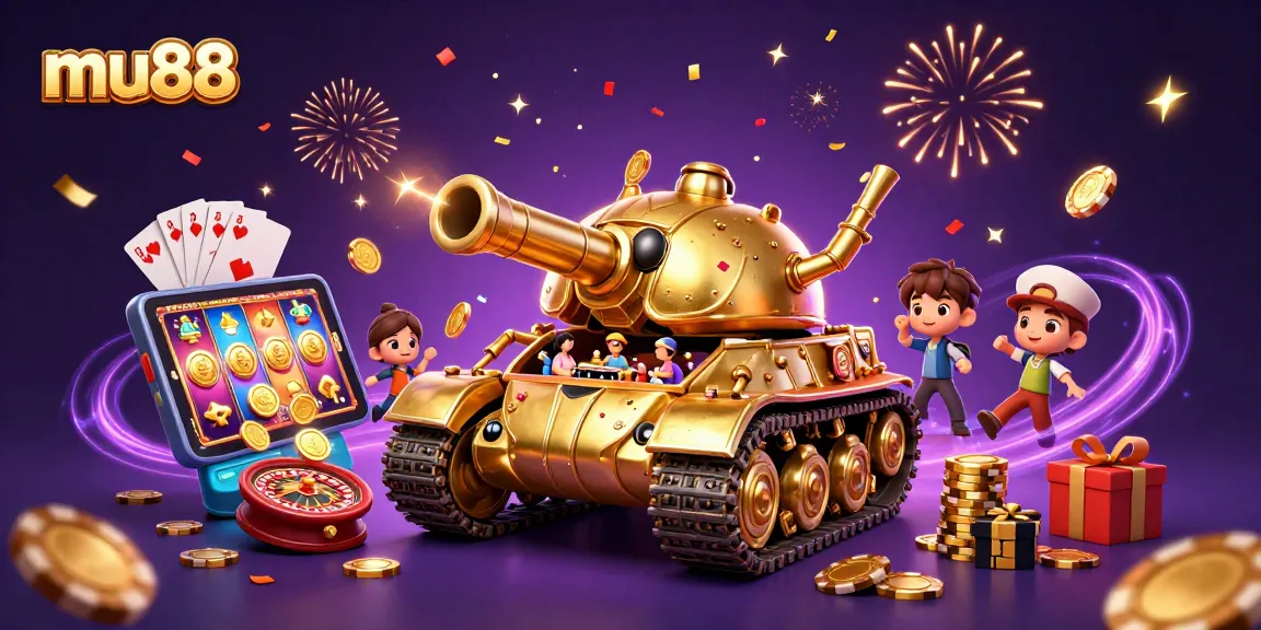 Experience the exciting gaming adventure at mu88 with a golden beetle tank casino bursting with fun elements.