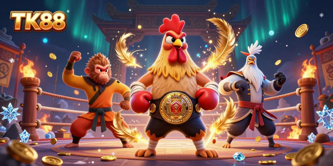 Experience the thrill of TK88 with vibrant martial artists and dynamic betting elements.