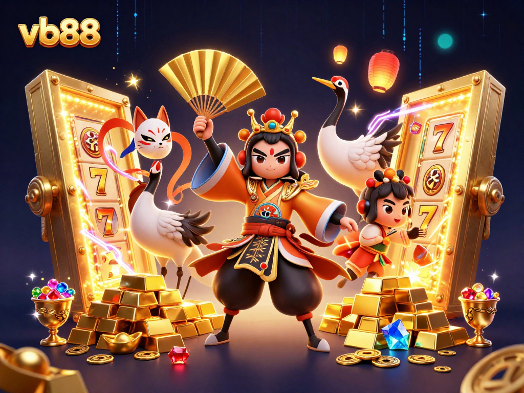 Join the quest for riches at vb88 with a dynamic kabuki warrior and slots galore!