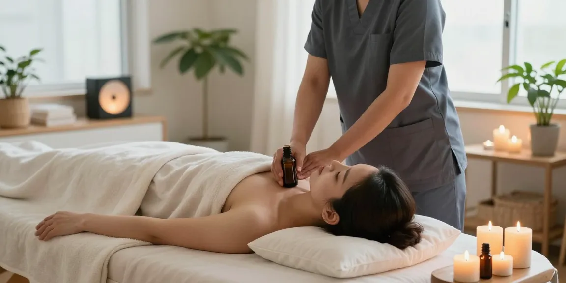 Experience premium 인천출장마사지 in a soothing apartment setting with a skilled therapist providing personalized care.