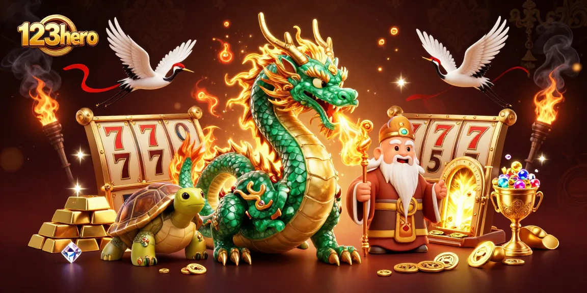 Spin and win with 123hero's vibrant casino world featuring epic characters and thrilling elements.