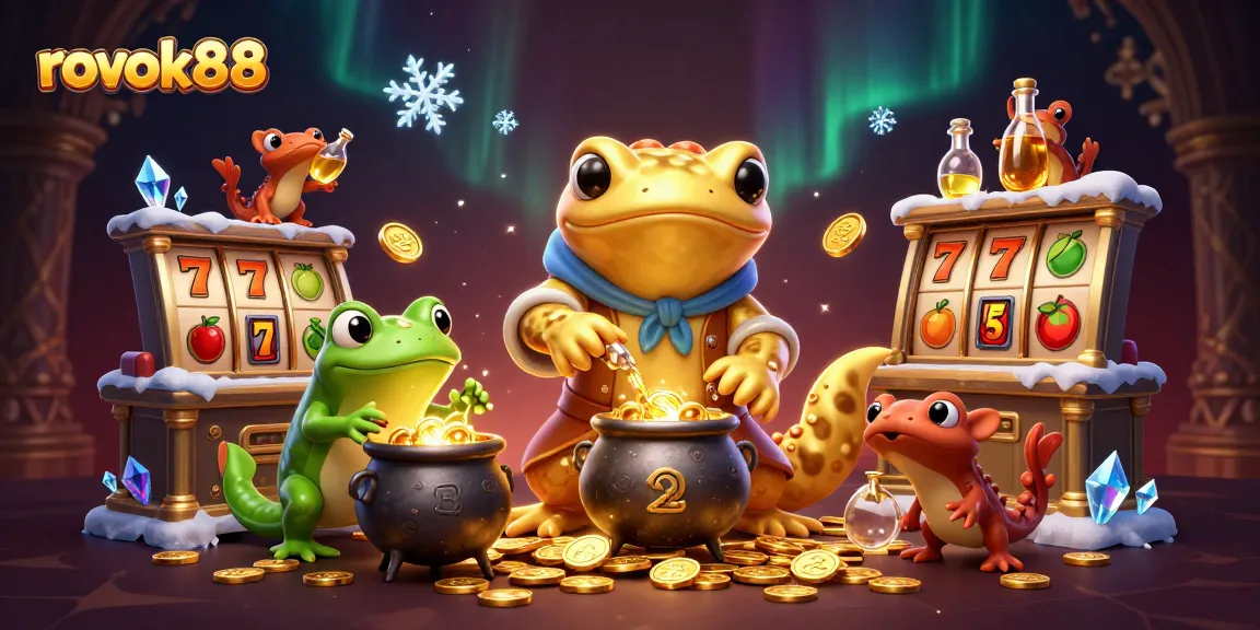 Spin to win with rokok88 in an enchanting 3D fantasy casino filled with vibrant slot reels and gold!