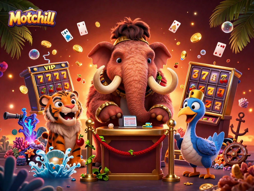 Experience thrilling gaming at Motchill with vibrant slots, unique characters, and casino excitement.