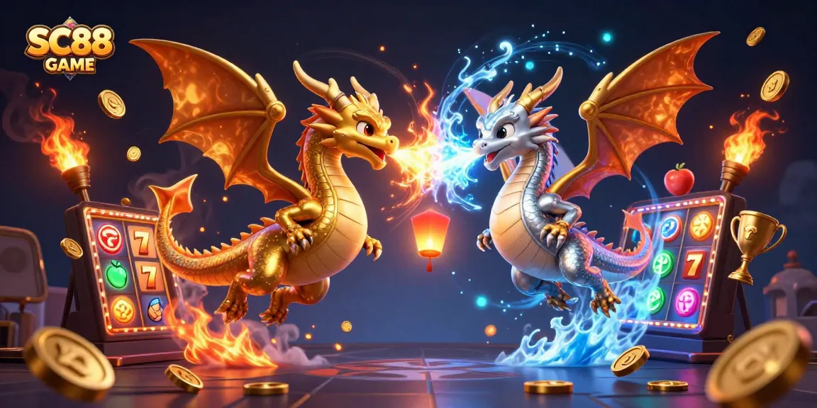Play thrilling SC88 GAME with gold and silver dragons, adding excitement with jackpot themes.