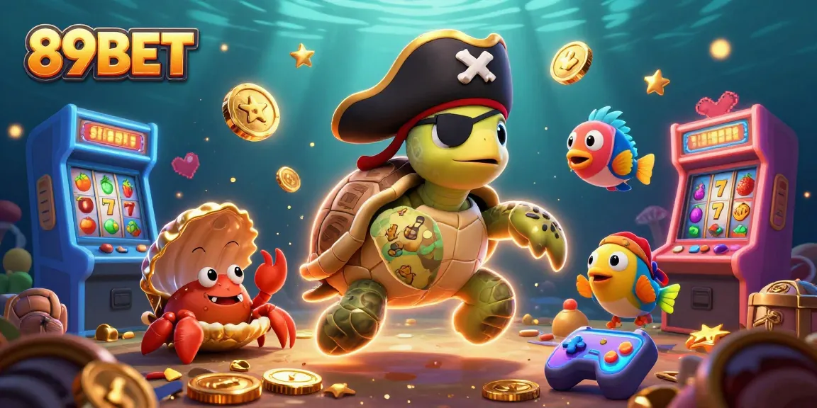 Experience the thrill of 89BET with a vibrant underwater casino scene featuring exciting gaming elements.