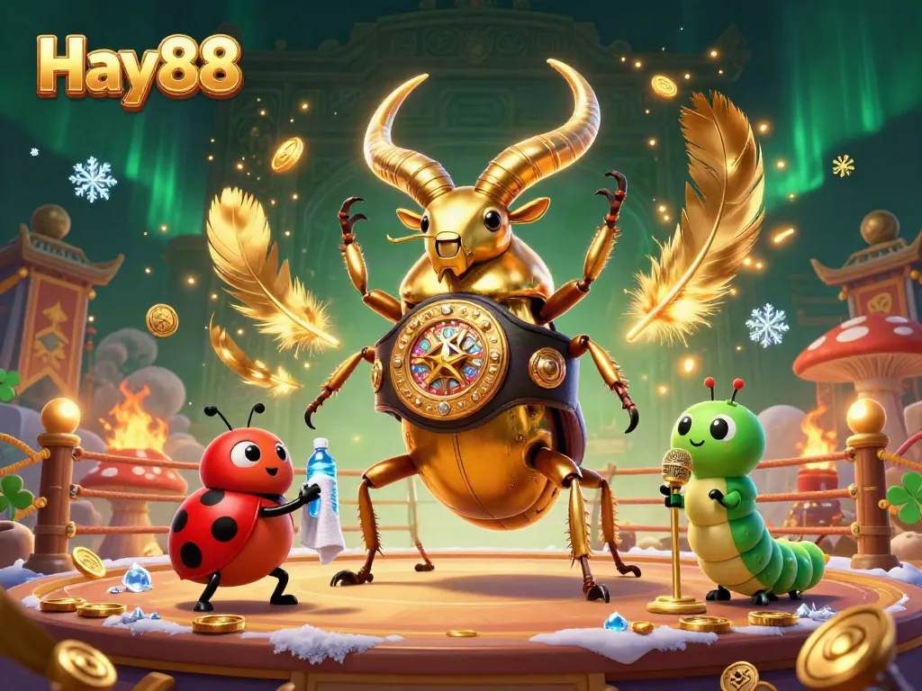 Experience thrilling gambling adventures with Hay88's action-packed 3D illustration showcasing unique characters.