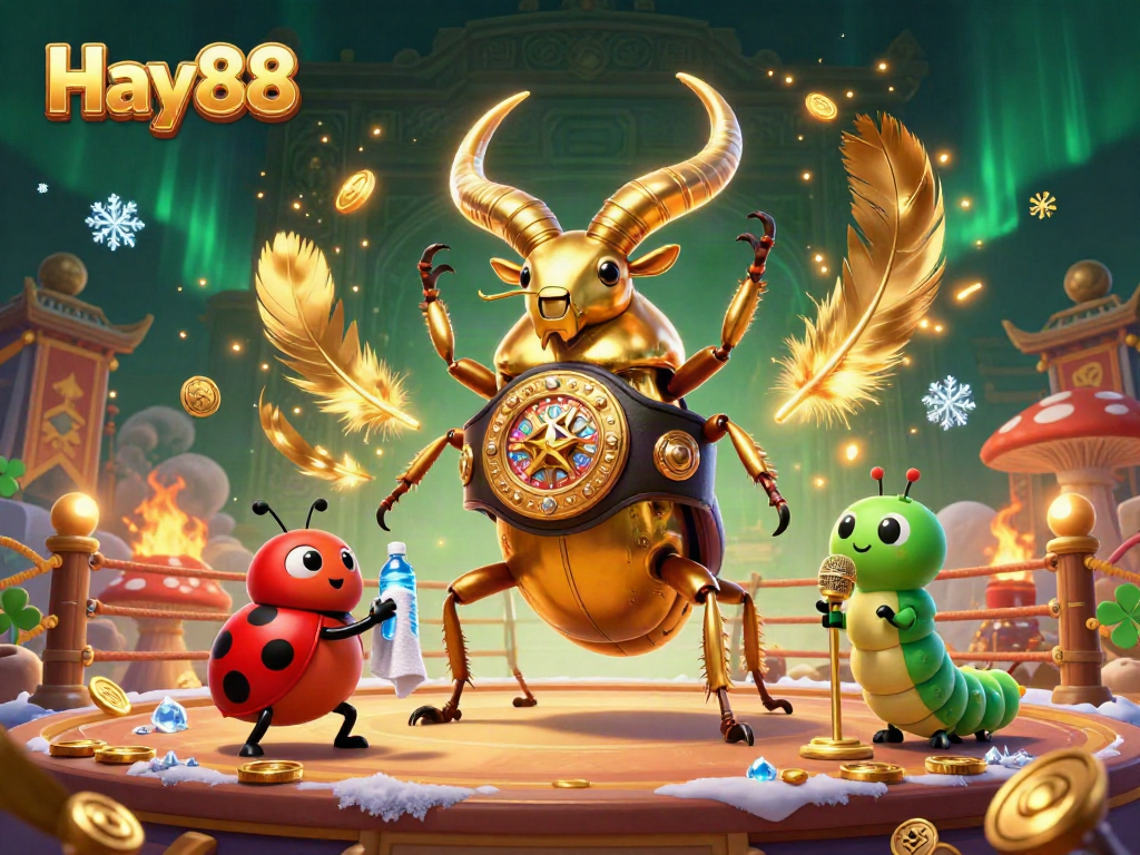Experience thrilling gambling adventures with Hay88's action-packed 3D illustration showcasing unique characters.