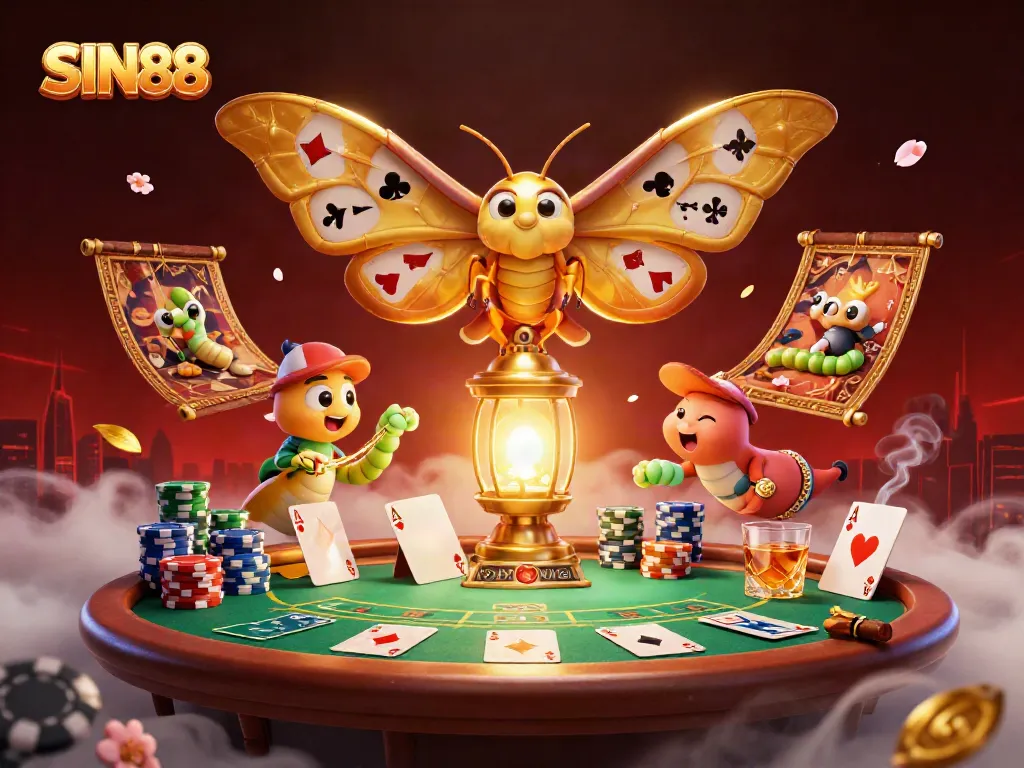 SIN88 offers thrilling casino adventures with vibrant poker scenes and iconic characters.