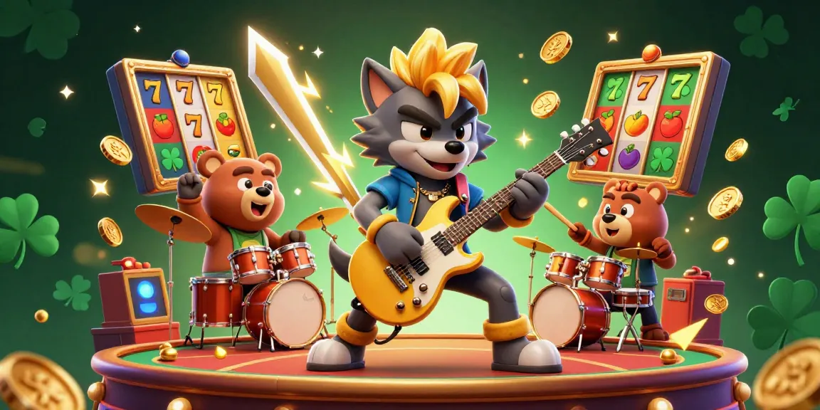 Experience the thrill of slot gacor with a vibrant casino scene featuring dynamic characters and elements.