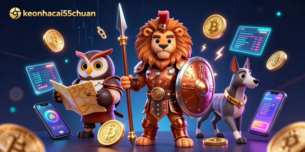 Experience keonhacai55chuan with lion warriors and strategic elements showcasing thrilling crypto casino action.