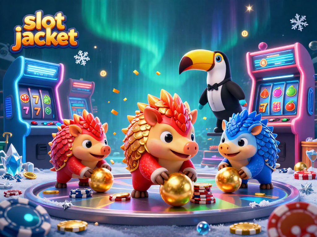 Players spinning the slot jackpot reels while enjoying a vibrant casino atmosphere filled with excitement and colorful games.