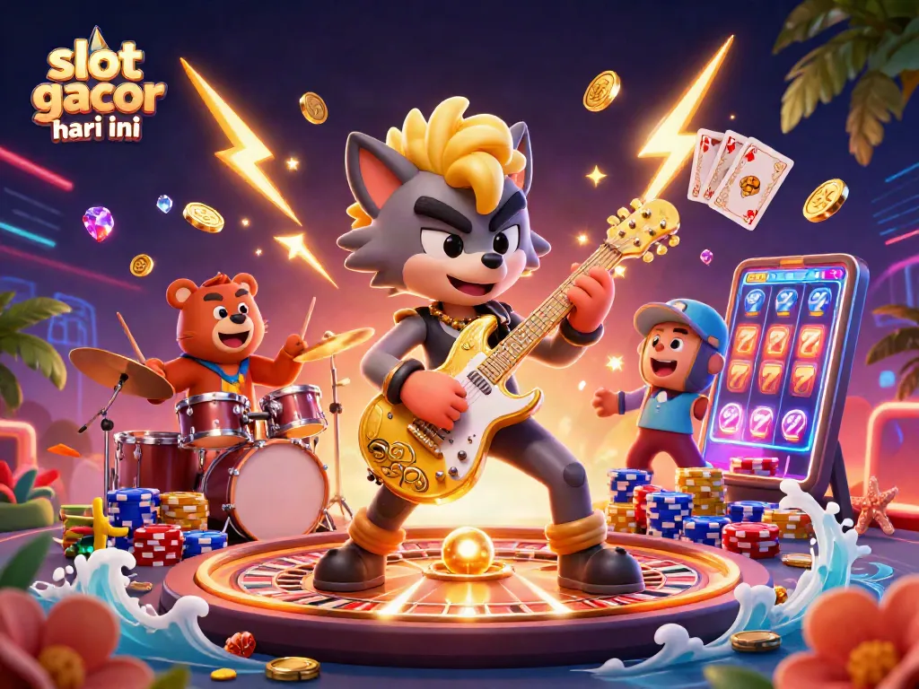 Experience vibrant casino excitement with slot gacor hari ini featuring dynamic characters and overflowing winning symbols.