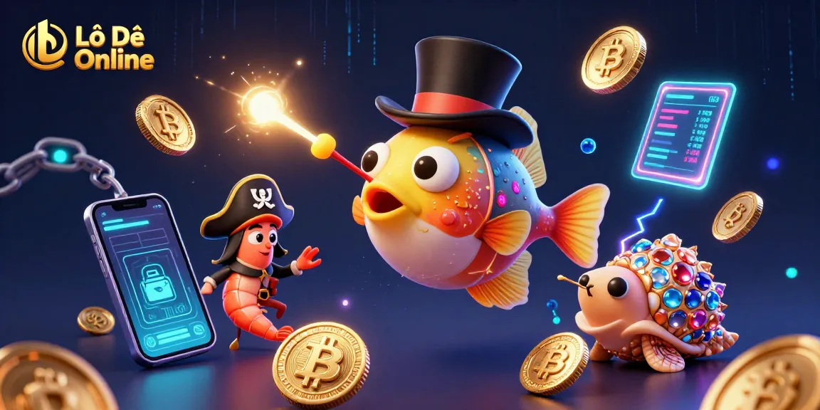 Lô Đề Online: Experience the thrill of online lottery with a dazzling scene of vibrant characters and dynamic gaming elements.