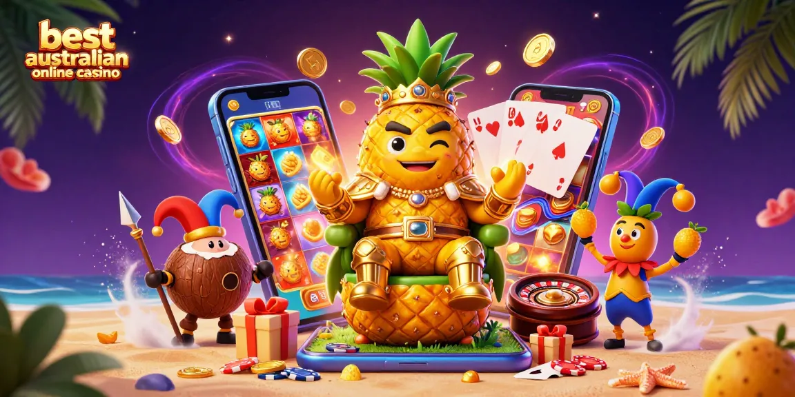 Experience the excitement of the best australian online casino with colorful slot games and vibrant characters.