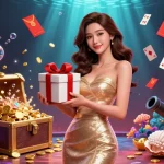 Engage with slot reels and huge jackpots at UU88's vibrant casino illustrated scene.