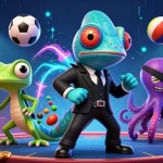 Engage with the exciting สล็อตเว็บตรง gaming experience featuring a colorful 3D casino scene.
