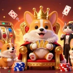 Play and win big with bl555 at a vibrant online casino featuring a royal corgi and riches.