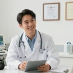 Anabolika Shop: Professionelle Arztberatung in moderner Gesundheitsklinik.