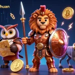 Experience keonhacai55chuan with lion warriors and strategic elements showcasing thrilling crypto casino action.