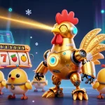 Experience thrilling casino action with 82vn's dynamic characters amidst vibrant slot game elements.