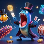 This vibrant 3D illustration features unique characters showcasing the best payout casinos in Australia, highlighting gaming excitement and crypto elements.